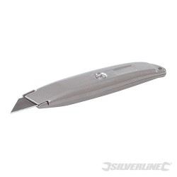 Retractable Knife - 150mm Silver