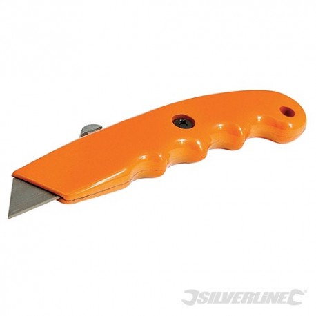 Zasouvací nůž reflexní barvy tvarovaná rukojeť - 140mm