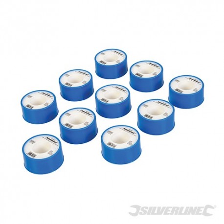 Biala tasma uszczelniajaca PTFE, 10 szt. - 19mm x 12m