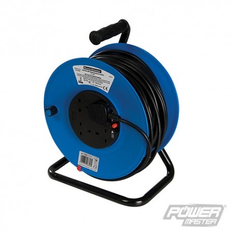 Cable Reel Freestanding 13A 230V - 4-Gang 50m
