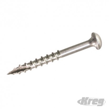 Wkrety ze stali nierdz do otworów kiesz. z lbem kolnierz.- gruby gwint - Nr 8 x 1-1/4" 100 szt.