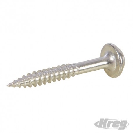 Wkrety ze stali nierdz do otworów kiesz. z lbem kolnierz.- cienk gwint - Nr 7 x 1-1/4" 100 szt.