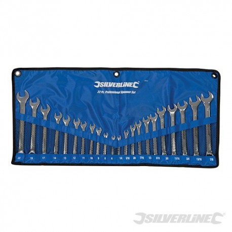 Combination Spanner Set 22pce - 6 - 22mm & 1/4 - 7/8"