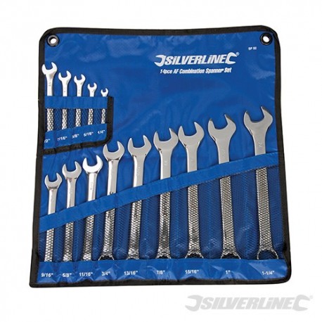 Combination Spanner Set 14pce - 1/4 - 1-1/4"