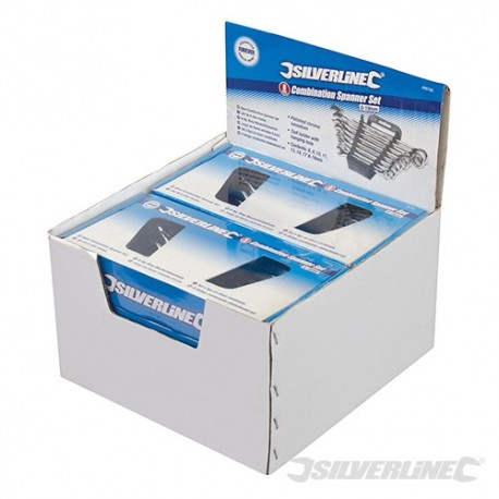 8pce Combination Spanner Set Display Box - Pack of 6