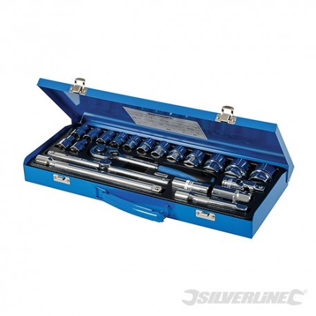 Socket Wrench Set 1/2" Drive Metric 21pce - 21pce