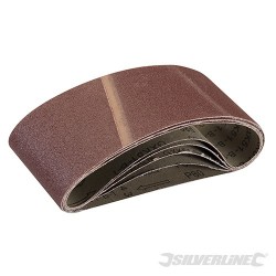 Sanding Belts 75 x 457mm 5pk - 80 Grit