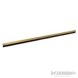 Door Brush Strip 15mm Bristles - 914mm Gold