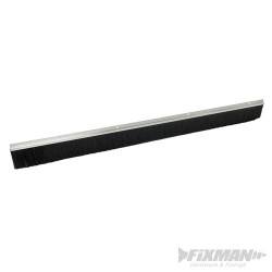 Garage Door Brush Strip 50mm Bristles Aluminium - 2 x 1067mm Aluminium