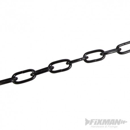 Japanned Chain Black - 5mm x 2.5m