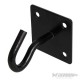 Chain Plate - Hook 50mm x 50mm Black