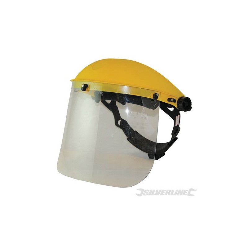 Silverline Forestry Hat Full Face Protection Mesh Visor & Ear Defenders SNR22dB 