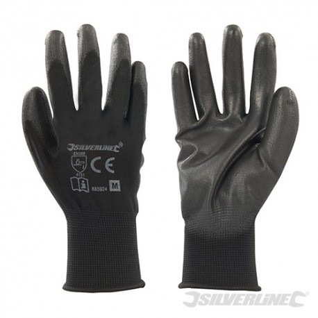 Black Palm Gloves - Medium