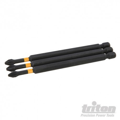 Bit udarowy Phillips, 3 szt. - PH2 110 mm