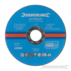 Inox Slitting Discs 10pk - 125 x 1 x 22.23mm