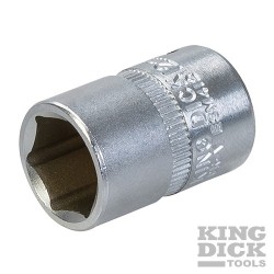 King Dick Socket 1/4" SD 6pt Metric - 12mm