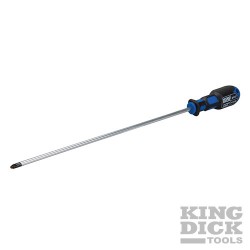 King Dick Extra-Long Pozidriv Screwdriver - 6 x 300mm